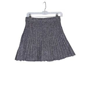 Sofie the Label‎ S Wool Pleated Skirt Women Casual Ribbed Elastic Waist Stretch